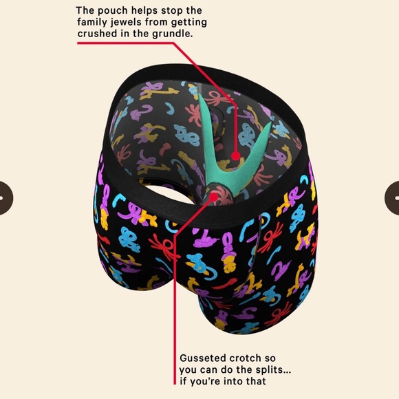 Shinesty Men’s Large Boxer Briefs w/Fly - The Knot Tonights - Picture 2 of 5